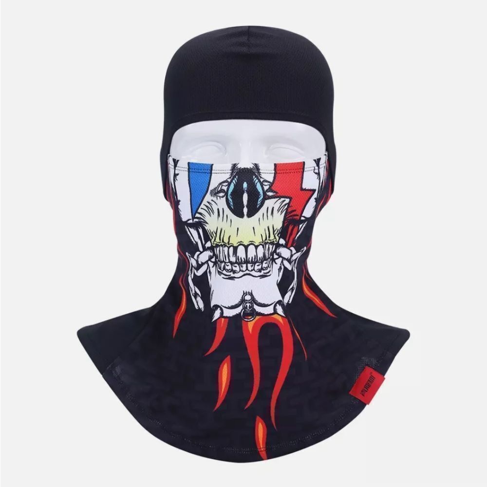 Skull Ghost Ski Full Face Mask Balaclava Bandana Breathable Neck Gaiter Scarf